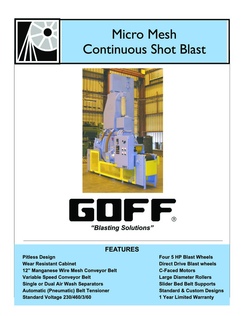 Goff's micromesh pass-thru blaster